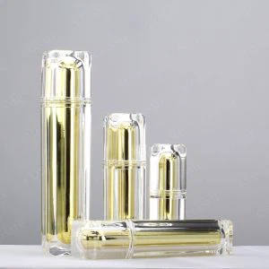 Скуаре акрилна козметичка боца Пластика високе квалитете луксузне козметичке боце